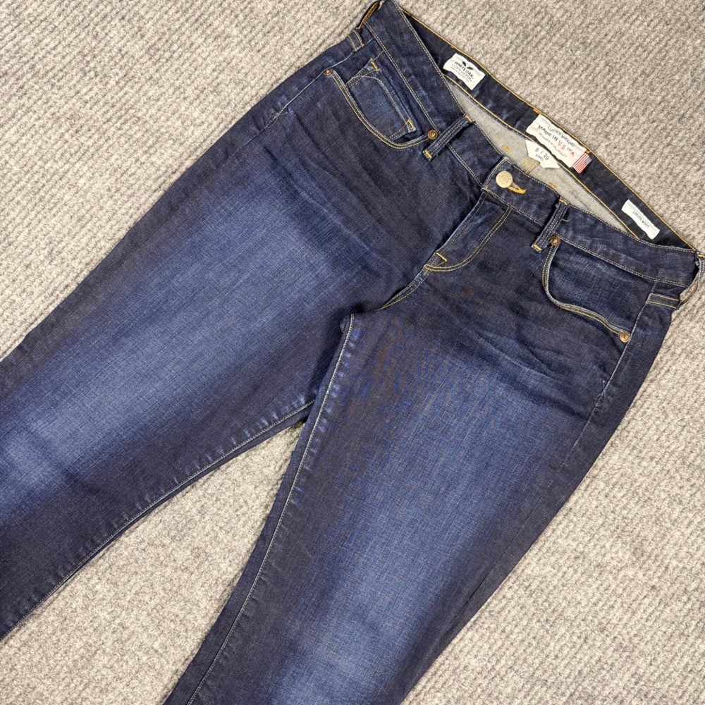 Lucky Brand Lolita Boot White Oak Cone Denim Jeans Made in USA Dark Wash 8/29